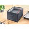 Leitz Fabric Storage Box with Lid, Twinpack, Medium, Grey