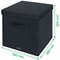 Leitz Fabric Storage Box with Lid, Twinpack, Large, Grey