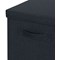 Leitz Fabric Storage Box with Lid, Twinpack, Large, Grey