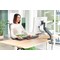 Leitz Ergo Single Monitor Arm, Adjustable Height and Tilt, Dark Grey