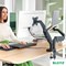 Leitz Ergo Dual Monitor and Laptop Arm, Adjustable Height and Tilt, Dark Grey