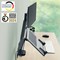 Leitz Ergo Dual Monitor and Laptop Arm, Adjustable Height and Tilt, Dark Grey