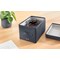 Leitz Fabric Storage Box with Lid, Twinpack, Small, Grey
