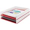 Leitz Wow Self-stacking Letter Tray, White & Red Leitz Wow Self-stacking Letter Tray, White & Red