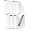 Leitz Wow Plastic Magazine File, White & Red