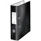 Leitz Wow A4 Lever Arch Files, 80mm Spine, Black, Pack of 10