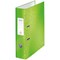 Leitz Wow A4 Lever Arch Files, 80mm Spine, Green, Pack of 10