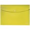 Leitz Recycle A4 Plastic Popper Wallets, Yellow, Pack of 10