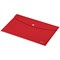 Leitz Recycle A4 Plastic Popper Wallets, Red, Pack of 10