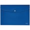 Leitz Recycle A4 Plastic Popper Wallets, Blue, Pack of 10