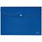 Leitz Recycle A4 Plastic Popper Wallets, Blue, Pack of 10