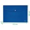 Leitz Recycle A4 Plastic Popper Wallets, Blue, Pack of 10