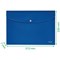 Leitz Recycle A4 Plastic Popper Wallets, Blue, Pack of 10