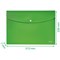 Leitz Recycle A4 Plastic Popper Wallets, Green, Pack of 10