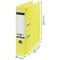 Leitz Recycle A4 Lever Arch File, 80mm Spine, Yellow, Pack of 10