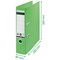 Leitz Recycle A4 Lever Arch File, 80mm Spine, Green, Pack of 10