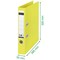 Leitz Recycle A4 Lever Arch File, 50mm Spine, Yellow, Pack of 10 Leitz Recycle A4 Lever Arch File, 50mm Spine, Yellow, Pack of 10