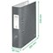 Leitz Wow A4 Lever Arch File, 80mm Spine, Red, Pack of 10