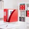 Leitz Wow A4 Lever Arch File, 80mm Spine, Red, Pack of 10