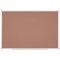 Bi-Office Ayda Magnetic Chestnut Board, 900 x 600mm, Lacquered Steel Surface, Aluminium Frame