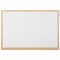 Bi-Office Earth Prime Drywipe Whiteboard, Oak Effect 32mm Frame, 900x600mm