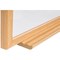 Bi-Office Earth Executive Non-Magnetic Whiteboard, Drywipe Surface, MDF 22 mm Frame With Oak Finish, 900x600mm