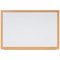 Bi-Office Earth Prime Double-Sided Non-Magnetic Whiteboard, Drywipe Surface, MDF 32 mmFrame With Oak Finish, 1200x900mm