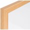 Bi-Office Earth Prime Double-Sided Non-Magnetic Whiteboard, Drywipe Surface, MDF 32 mmFrame With Oak Finish, 1200x900mm