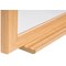 Bi-Office Earth Prime Double-Sided Non-Magnetic Whiteboard, Drywipe Surface, MDF 32 mmFrame With Oak Finish, 1200x900mm