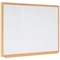 Bi-Office Earth Executive Non-Magnetic Whiteboard, Drywipe Surface, MDF 22 mm Frame With Oak Finish, 1800x1200mm