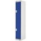Two Compartment Locker, 300x300x1800mm, Blue Door