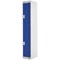 Two Compartment Locker, 300x450x1800mm, Blue Door
