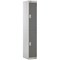 Two Compartment Locker, 300x450x1800mm, Dark Grey Door