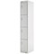 Four Compartment Locker, 300x450x1800mm, Light Grey Door