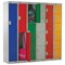 Four Compartment Locker 300x450x1800mm Green Door