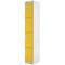 Four Compartment Locker, 300x450x1800mm, Yellow Door