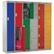 Five Compartment Locker, 300x450x1800mm, Yellow Door