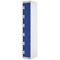 Six Compartment Locker, 300x450x1800mm, Blue Door