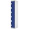 Six Compartment Express Standard Locker, 300x300x1800mm, Blue Door