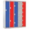 Two Compartment Express Standard Locker, 300x450x1800mm, Blue Door
