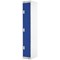 Three Compartment Express Standard Locker, 300x450x1800mm, Blue Door
