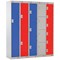 Three Compartment Express Standard Locker, 300x450x1800mm, Blue Door