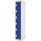 Six Compartment Express Standard Locker, 300x450x1800mm, Blue Door