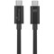MediaRange USB 3.0 Type C Charge and Sync Cable, 1.2m, Black