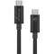 MediaRange USB 3.0 Type C Charge and Sync Cable, 1.2m, Black