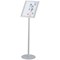 Twinco Floorstanding Snapframe Literature Display, A4, Silver