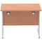 Impulse 1000mm Rectangular Desk, Silver Cantilever Leg, Beech