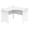 Impulse 1200mm Corner Desk, Panel End Leg, White