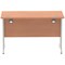 Impulse 1200mm Slim Rectangular Desk, Silver Cantilever Leg, Beech