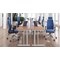 Impulse 1600mm Slim Rectangular Desk, Silver Cantilever Leg, Beech